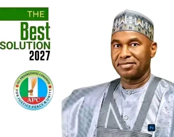 Ahmed Galadima at an APC event, as pictured by Legit.ng